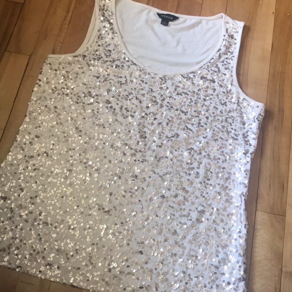 Sequin tank top